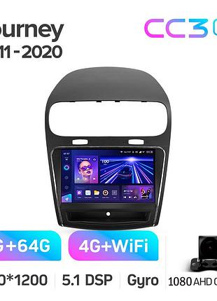 Штатна магнітола teyes cc3 2k 4+64 gb dodge journey jc 2011-2020 9"