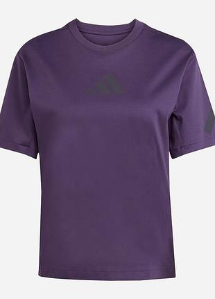 Футболка хлопковая женская adidas w z.n.e. tee 937754 s фиолетовая