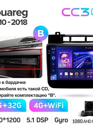 Штатна магнітола teyes cc3 2k 4+32 gb volkswagen touareg fl nf 2010-2018 (b) 9"