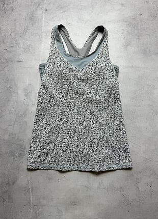 Спортивна майка з чашками жіноча lululemon 6 розмір с