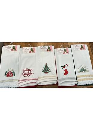 Комплект різдвяних рушників для кухні tac christmas (10 шт)