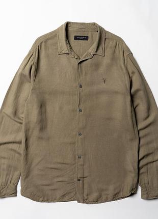 Allsaints sobo ls linen shirt лляна сорочка [smh017150]