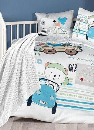 Комплект для немовлят first choice joyce сатин + плед в'язаний