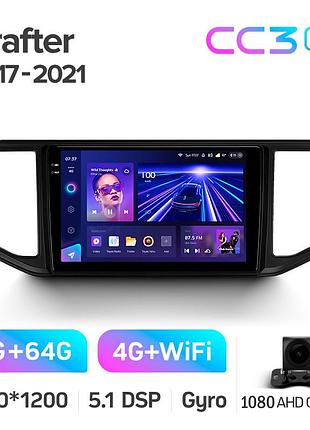 Штатна магнітола teyes cc3 2k 4+64 gb volkswagen crafter 2017-2021 10"