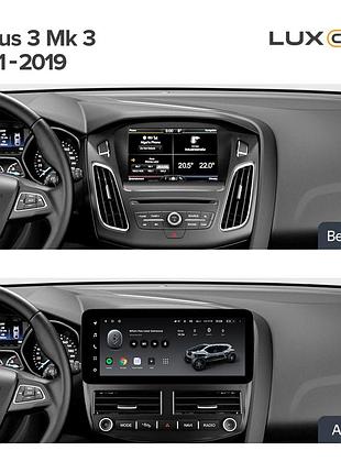 Штатна магнітола teyes lux one 6+128 gb ford focus 3 mk 3 2011-2019 12.3" (l2)