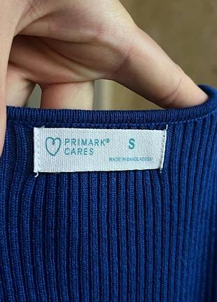 Синій лонг в рубчик від primark 7
