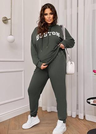 Женский костюм boston (из двухнити) 48-50, хаки