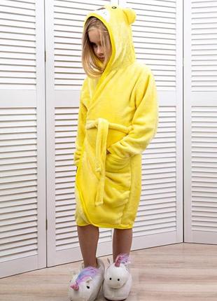 Халат плюшевий з капюшоном