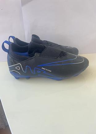 Футбольні бутси — nike jr zoom mercurial vapor 15 academy чорного кольору