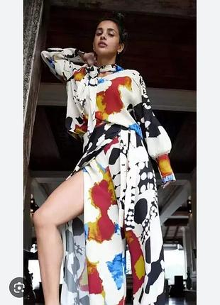 Женские брюки на запах от бренда zara.