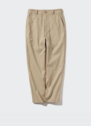 Брюки из льна и хлопка uniqlo