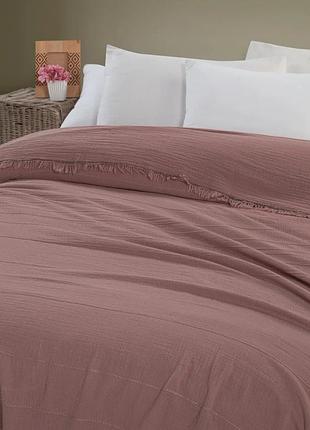 Муслінове покривало sikel izgi rose 210х240 см