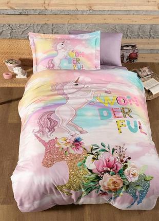 Односпальный комплект first choice rainbow сатин
