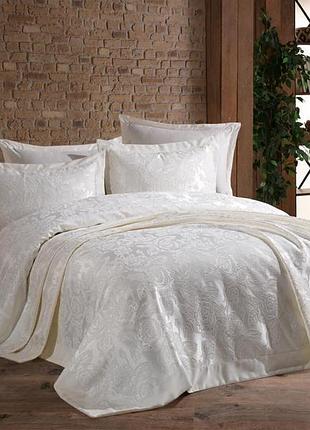 Покривало з наволочками gardines gul cream 240 x 260 см