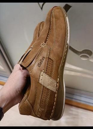 Комфортні шкіряні туфлі, мокасини gallus 27,5 см 42-43