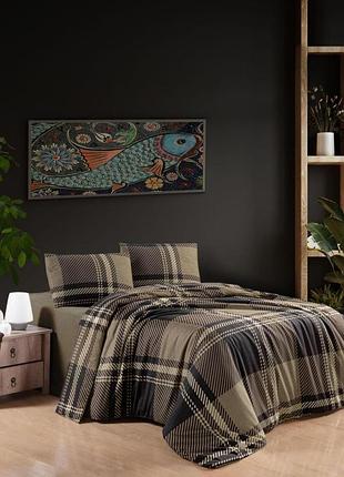 Односпальний комплект first choice veldor brown фланель
