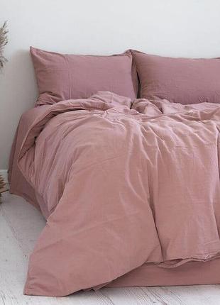Двуспальный евро комплект limasso standart old rose варена хлопок