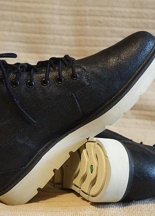 Легкі високі чорні шкіряні черевики timberland keeley field 6 lace-up 39 1/2 р. (26 см.)