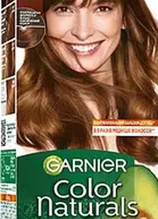 Крем-фарба для волосся 
garnier color naturals 
тон 6.34 карамель.