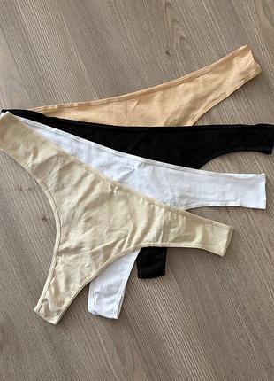 Бавовняні трусики стринги комплект primark