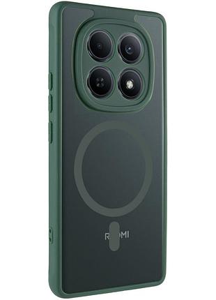 Чехол-накладка tpu bloom с magsafe для xiaomi redmi note 15 4g/5g (eu) стильная и прочная защита green