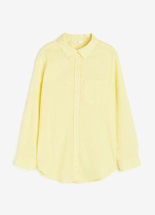 Лляна сорочка h&m унісекс