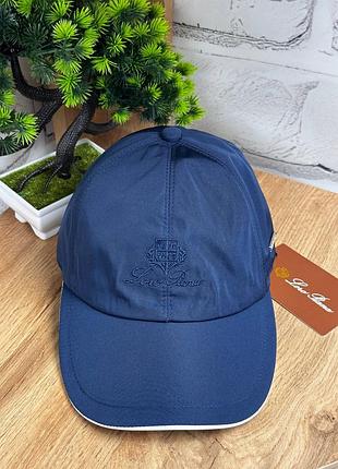 Бейсболка loro piana кепка нейлоновая лоро пиана синяя размер универсальный