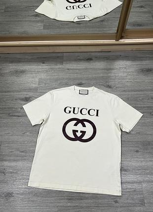 Футболка adidas x gucci interlocking g монограмма оригинал размер m - l
