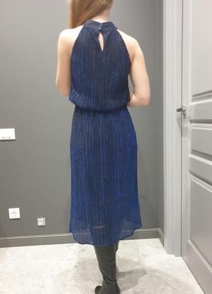 Синее вечернее платье миди candy's размер xs2 фото