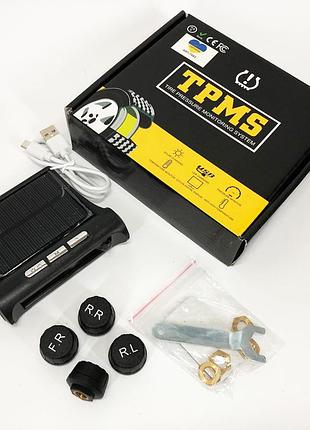 Система контроля давления в шинах tpms+solar qt-672 внешние датчики top shop ua_