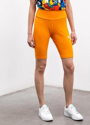 Велосипедки adidas в рубчик р. uk 12 (оранжевые)