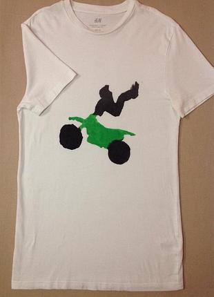 Дитяча футболка h&m crewneck t-shirt regular fit eur xs