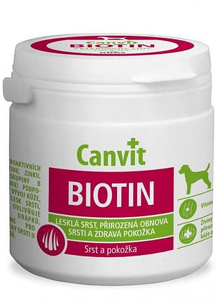 Canvit biotin вітаміни для собак на кожен день 100г