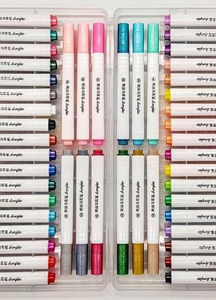 Акварельні маркери 60 кольорів water brush