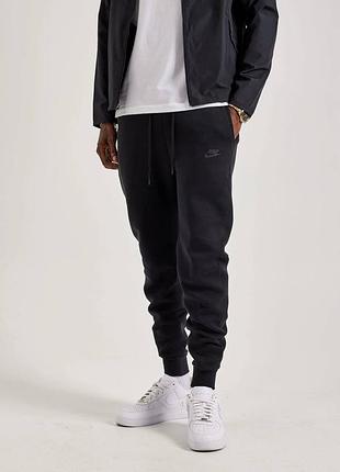 Оригінал штани чоловічі nike sportswear tech fleece black fb8002-010