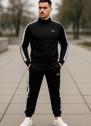 Чоловічий спортивний костюм fred perry чорний🔥