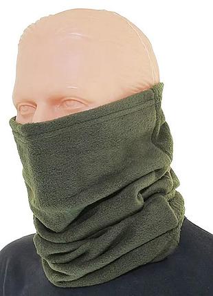 Зимний теплый бафф, зеленый