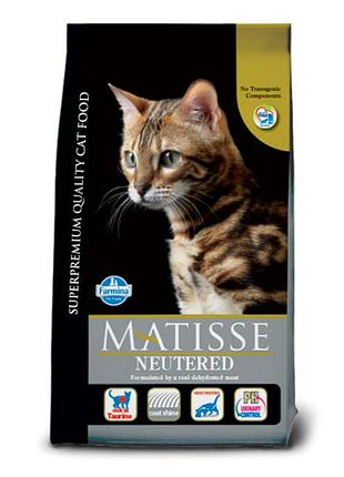 Сухой корм farmina matisse neutered chicken для стерилизованных котов, с курицей, 400 г 1,5 кг