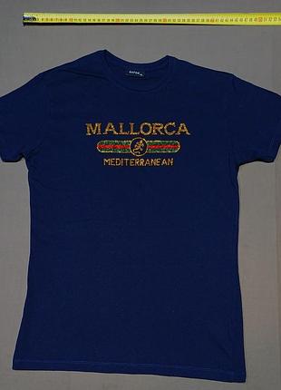 Плечі 40 см safon  size xl  щільна   темносиня   футболка     100% cotton spain 
mallorca mediterrane an