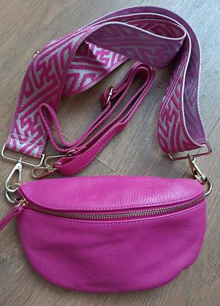 Сумочка crossbody кросбоді на плече натуральна шкіра