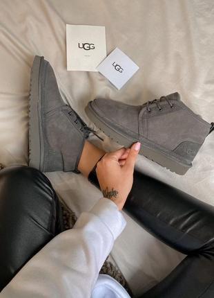 Ugg neumel dark grey угги зима6 фото