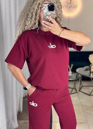 Женский костюм alo 50-52, марсал