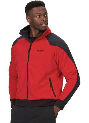 Флисовая кофта marmot 87 polarplus alpinist fleece (размер large, цвет team red)