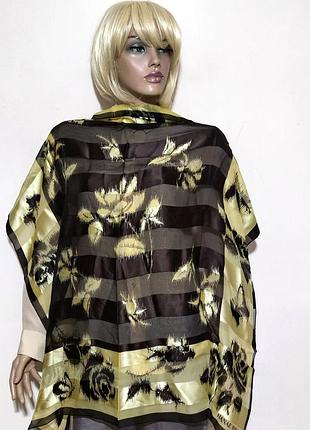 Hanae mori дизайнерский шелковый платок /14907/