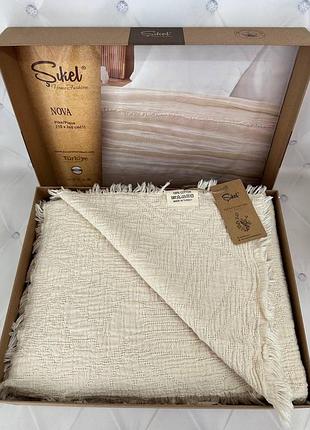 Муслінове покривало sikel nova cream 210х240 см