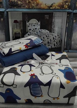 Односпальний комплект belizza pinguin фланель
