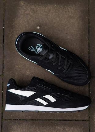 Reebok classic leather black white 6