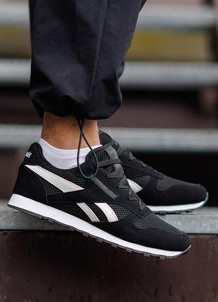 Reebok classic leather black white 5