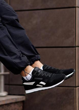 Reebok classic leather black white 3