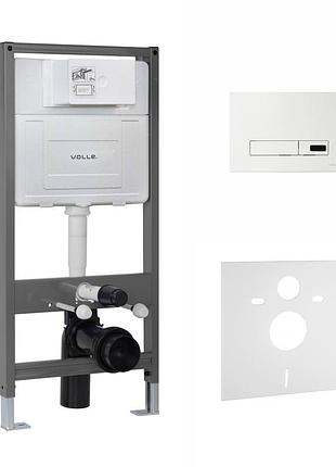 Volle master evo sensor комплект установки для унитаза 4в1 (инсталляция, крепление, прокладка, клавиша largo evo sensor blanco)